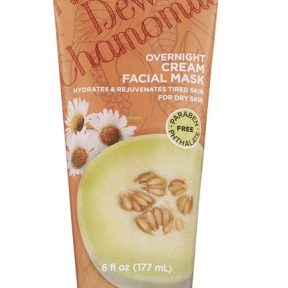 1 Honeydew And Chamomile Overnight Cream Facial Mask‎ For Dry Skin 6 OZ/177 mL
